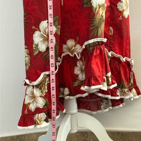 Pacific Legends Hawaiian Red and White Dress Size Small - Picture 8 of 15